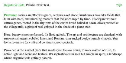 Plantin Now Variable Font Poster 2